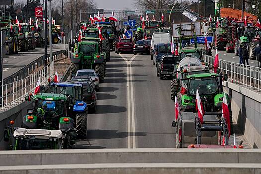 Польские фермеры снова заблокировали КПП на границе с Украиной