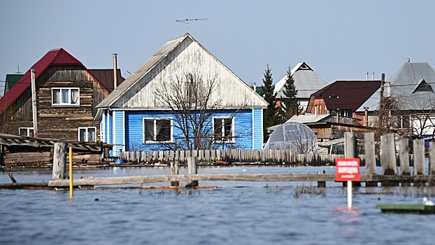 Река Уй подтопила жилые дома в Новосибирской области