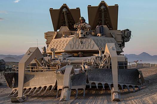 Российские военные захватили машину разминирования на базе Abrams