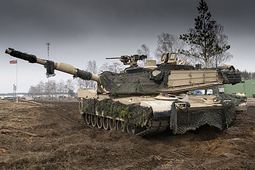 Появилось видео уничтожения танка Abrams с динамической защитой ARAT