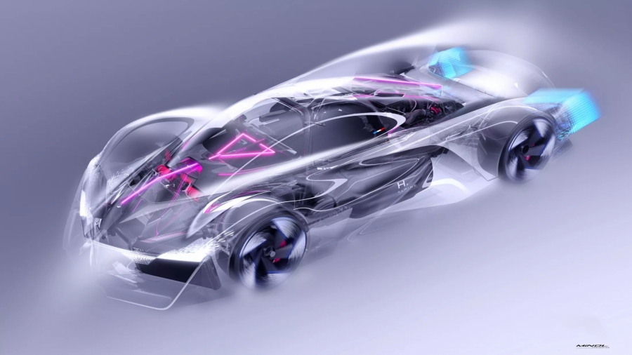 Alpine Alpenglow Hy4 — концепт водородного гоночного автомобиля для ЛеМана2