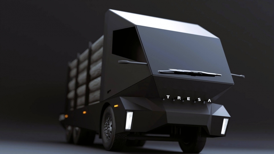 Если бы Tesla Cybertruck был грузовиком: индийский электрогрузовик Tresa с крутящим моментом 24 000 Нм2