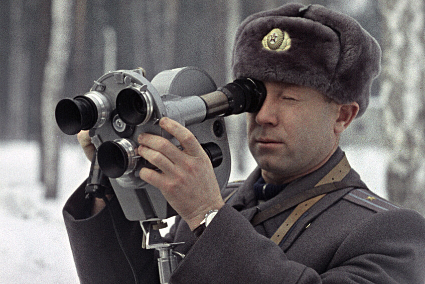 Алексей Леонов на киносъемке, 1965 год