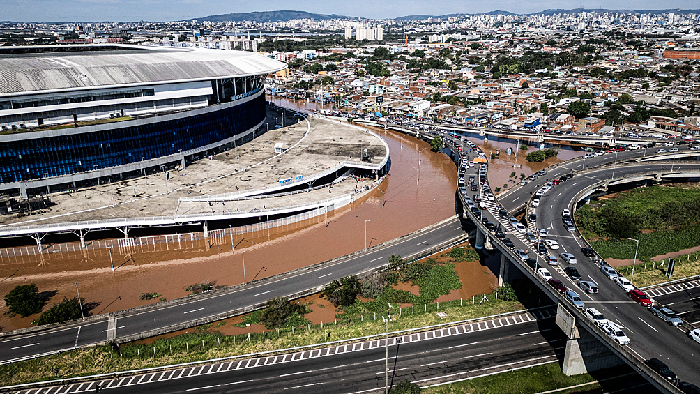 Стадион "Арена ду Гремиу" в городе Порту-Алегри