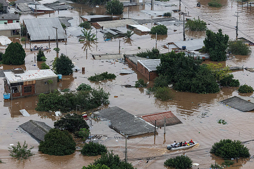 Затопленный район в Каноасе