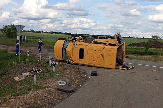 В российском регионе семь человек пострадали в ДТП с микроавтобусом