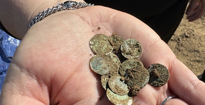 Женщина в Чехии нашла клад с серебряными монетами