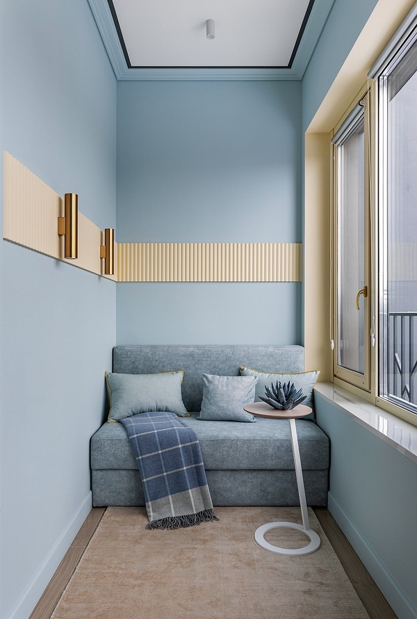 Из бетонных стен — в стильный уютный интерьер для двоих: квартира 50 кв. м12