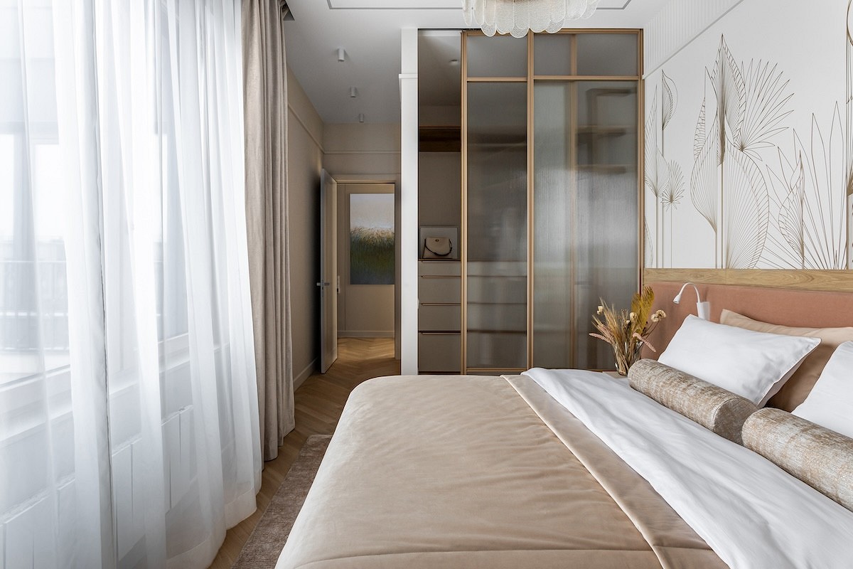Из бетонных стен — в стильный уютный интерьер для двоих: квартира 50 кв. м19