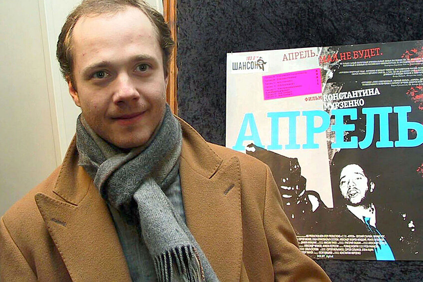 Евгений Стычкин на премьере картины «Апрель» в кинотеатре «Дельфин» в Берлине, 2002 год