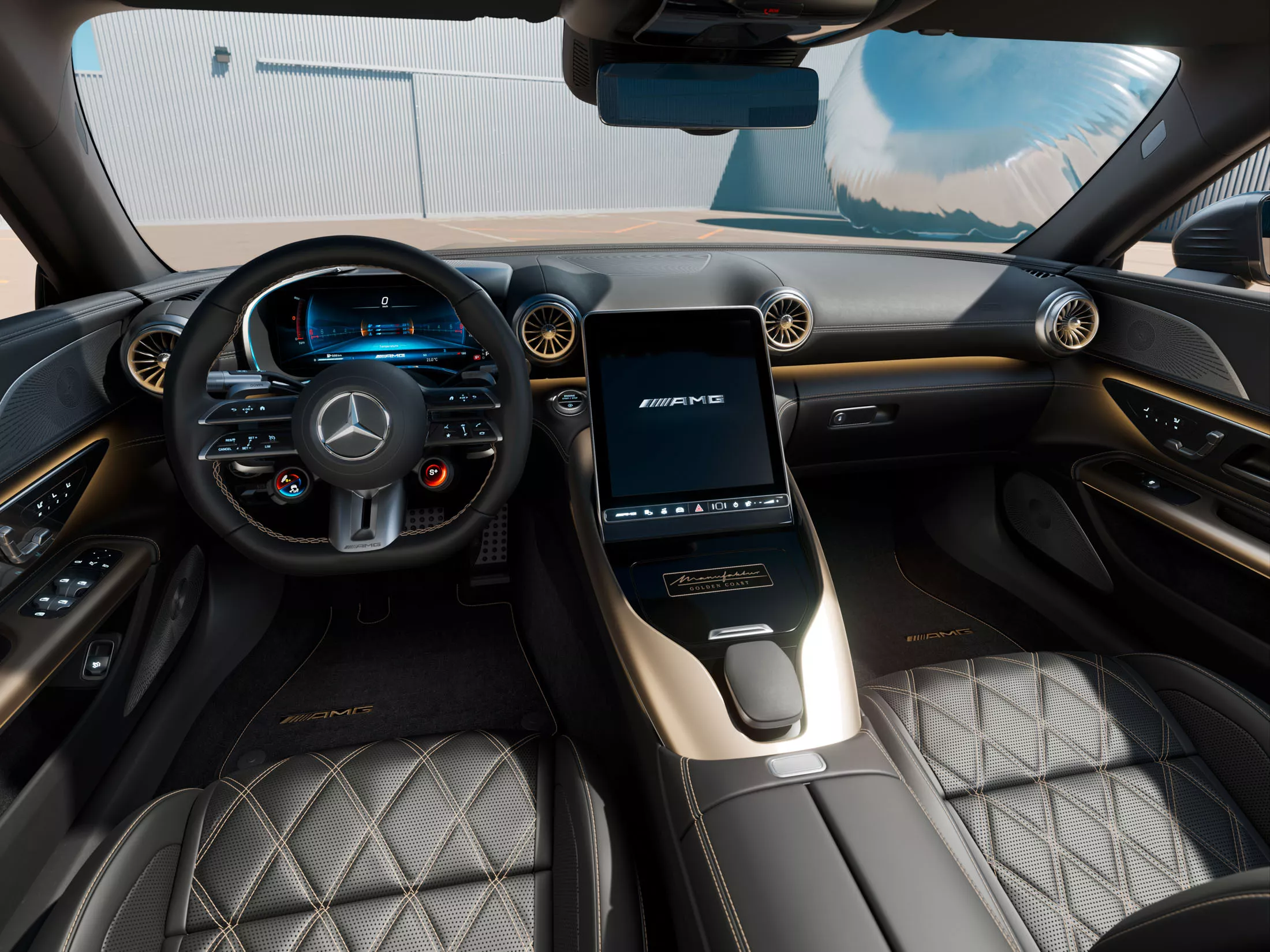 Mercedes-AMG представил лимитированный «золотой» родстер SL 632