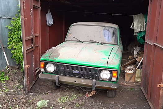 Обнаружен новый «Москвич-412», простоявший в гараже с 1991 года