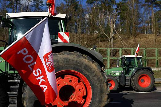 Польские фермеры заблокировали КПП на границе с Украиной