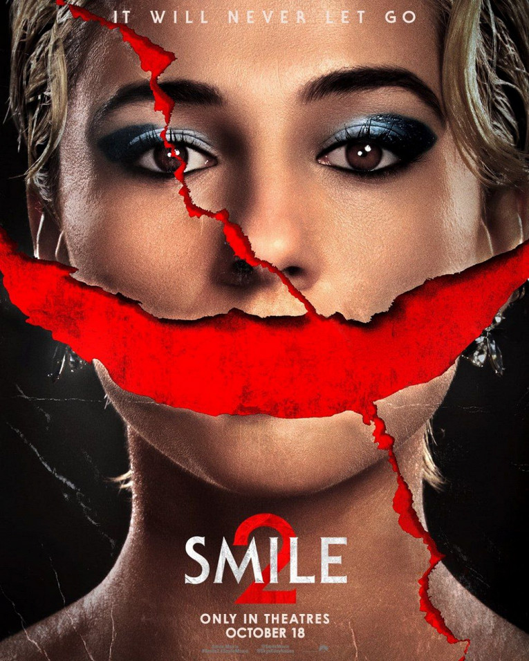 Трейлер и постер хоррора «Улыбка 2» с Наоми Скотт — продолжение выйдет 18 октября1
