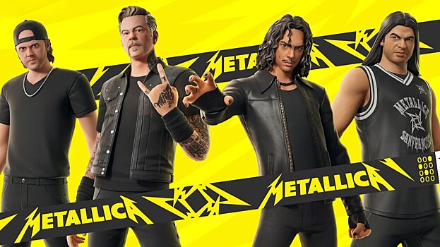 в Fortnite выступит легендарная группа Metallica — шоу пройдёт 22 июня