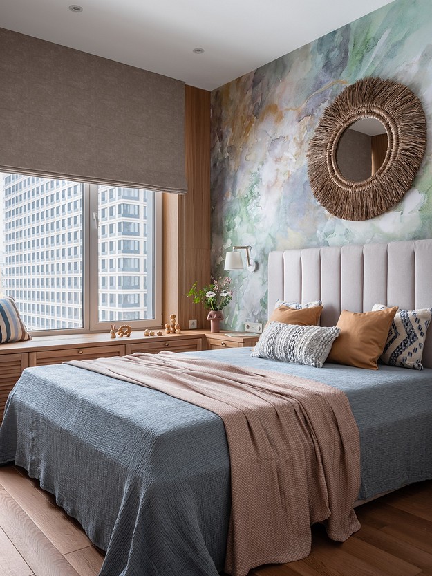 Какие обои для спальни выбирают дизайнеры? 6 потрясающих примеров15