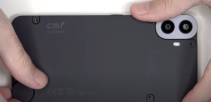 Эксперт оценил ремонтопригодность смартфона CMF Phone 1 со съемной крышкой