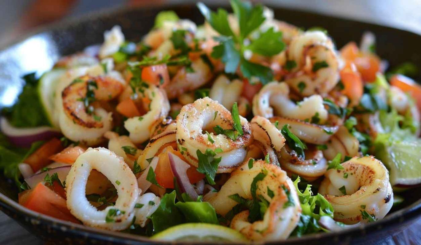 Вкусные салаты из кальмаров: рецепты на любой вкус