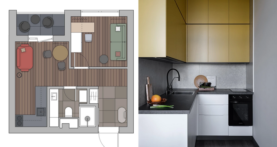 5 классных решений в планировках маленьких квартир5