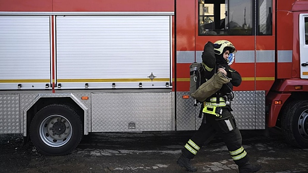 Пожар на складе в Тульской области полностью потушен