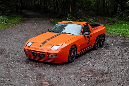 Porsche 944 превратили в необычный шестиколесный пикап