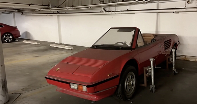 На подземной парковке нашли половину Ferrari Mondial