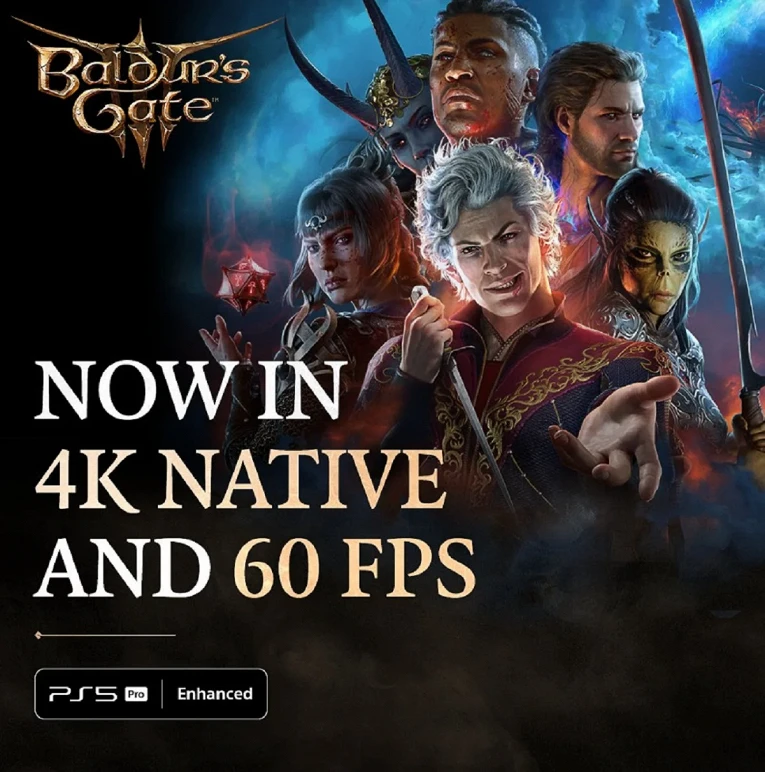 Для Baldur's Gate 3 на PS5 Pro выпустили патч с поддержкой 4К и 60 FPS1