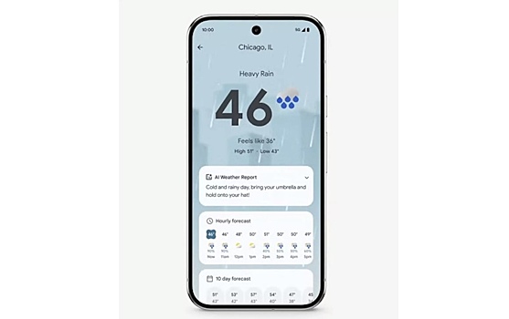 В приложении Pixel Weather появились новые функции