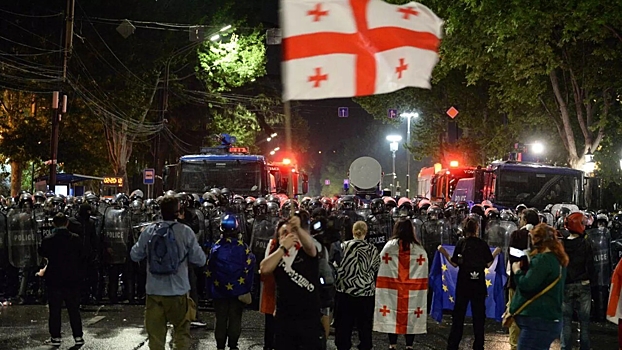 В Тбилиси начался  митинг против результатов парламентских выборов