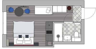 Всего 21 кв. м: уютная и запоминающаяся студия в Санкт-Петербурге27